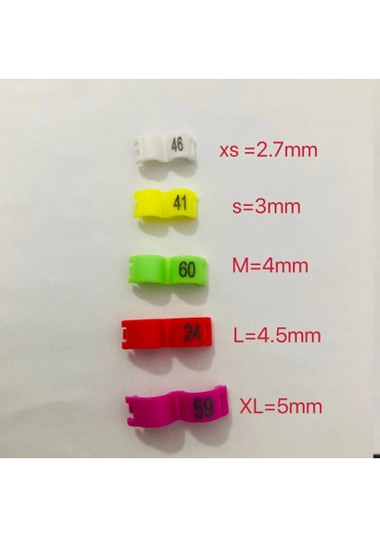 Sarı Stil 3.0mm Iç Kanarya Klips Yüzük Güvercin Papağan Bacak Yüzük Küçük Kuş Ayak Yüzük Numaralı (Yurt Dışından) modelleri