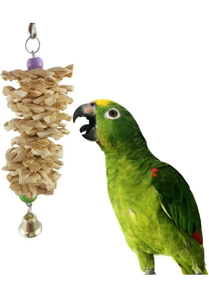 C Stili Pet Papağan Kuş Doğal Çim Oyuncaklar Çiğneme Bite Asılı Kafes Çan Salıncak Tırmanmaya Dekorasyon Kolye Oynarken (Yurt Dışından) modelleri