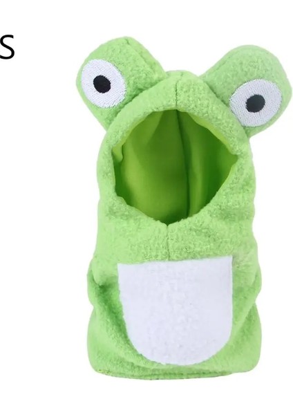 S Tarzı Peluş Kuşlarkış Sıcak Şapka Kapşonlu Giysiler Komik Kurbağa Şekilli Uçan Takım Papağanlar Kostüm Cosplay Kıyafet Pet Kuş Aksesuarları (Yurt Dışından)