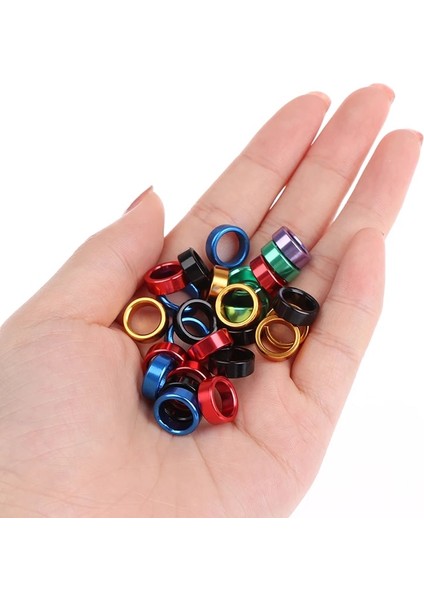 Yeşil Stil Geon Ayak Halkası Iç Çap 8mm Uzunluk 4mm Alüminyum Ayak Künyesi Yeni (Yurt Dışından)