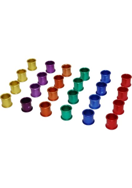 6 Renk x 10 Adet Stil Et Kuş Güvercin Halkaları Papağan Bacak Halkası Kuş Halkası Açık Uçan Eğitim Kuş Alüminyum Ayak Halkası (Yurt Dışından) fiyatları