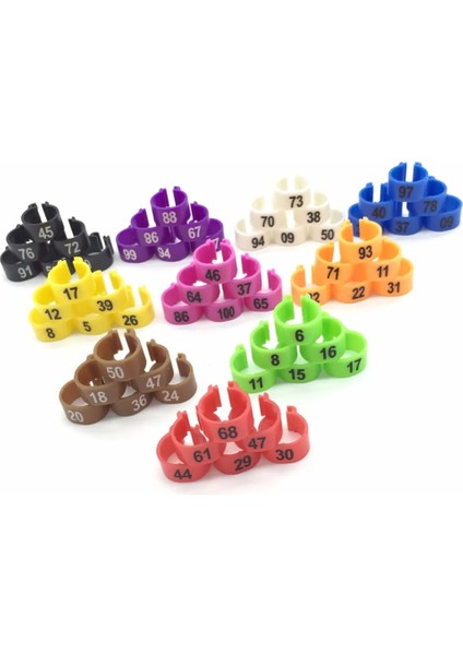 Kahverengi Tarzı S Beden Kuş Malzemeleri Pet Kuşlar Taşıyıcı Güvercin Papağan 10 Renk Dijital Ayak Halkası Süngü Işaretleme Halkası (Yurt Dışından) fiyatları