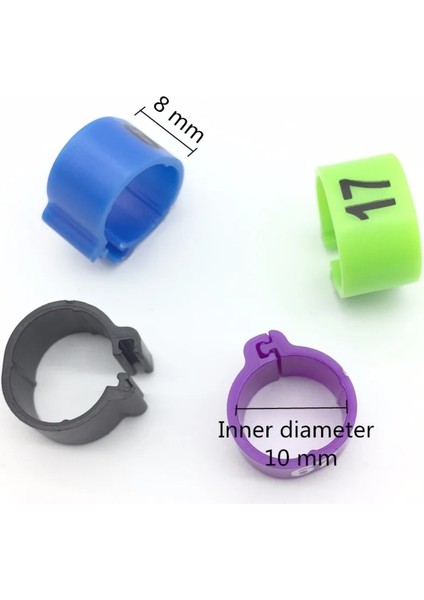 Kahverengi Tarzı S Beden Kuş Malzemeleri Pet Kuşlar Taşıyıcı Güvercin Papağan 10 Renk Dijital Ayak Halkası Süngü Işaretleme Halkası (Yurt Dışından) modelleri