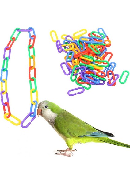 100 Adet 1.5.x1.5cm Tarzı Plastik Papağan Oyuncak C-Klipleri Kanca Zinciri C-Bağlantıları Şeker Planör Sıçan Papağan Kuş Oyuncak Kuş Aksesuarları Renkli Salıncak Kafesi Parçası (Yurt Dışından)