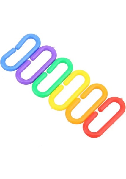 100 Adet 1.5.x1.5cm Tarzı Plastik Papağan Oyuncak C-Klipleri Kanca Zinciri C-Bağlantıları Şeker Planör Sıçan Papağan Kuş Oyuncak Kuş Aksesuarları Renkli Salıncak Kafesi Parçası (Yurt Dışından)