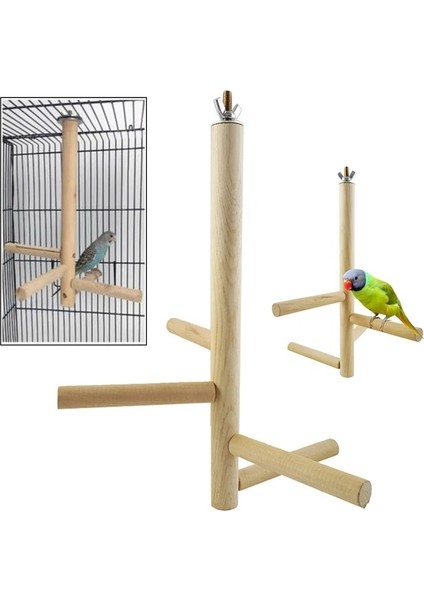 Bir Stil 1 Takım Kuş Oyuncakları Papağan Levrek 4 Katmanlı Aşamaları Oyuncaklar Doğal Ahşap Döner Merdiven Kuş Parakeet Kafesi Kuşlar Aksesuarları (Yurt Dışından)