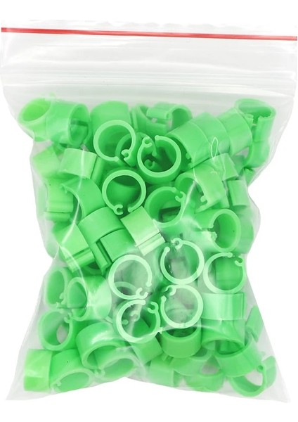 Yeşil Stil Adet Kuş Güvercin Ayak Yüzük Iç Çap Plastik Güvercin Klip Halka Güvercin Güvercin Bıldırcın Ayak Halkası 10 Renk (Yurt Dışından)