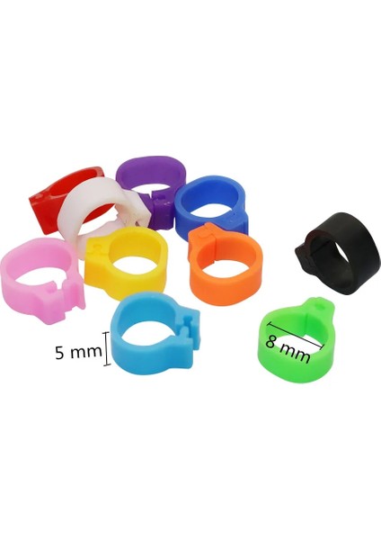 Beyaz Stil 8mm Güvercin Ayak Halkası Bıldırcın Genç Kuş Renk Tanımlama Halkası Açık Güvercin Ayak Halkası Dayanıklı Güvercin Malzemeleri Kuş Aracı (Yurt Dışından) modelleri