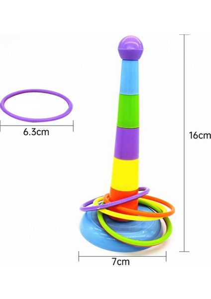 Rastgele Renk Kuş Oyuncak Yüksekliği Ayarlanabilir Toss Yüzük Kuş Eğitim Oyuncak Kuş Zeka Oyuncak Papağan Eğlenceli Mini Yüksük Oyuncak Yüzük (Yurt Dışından)