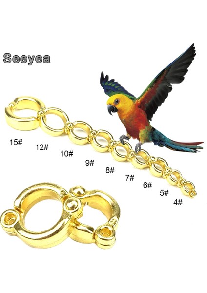 Ayak Halka-7 Tarzı Papağan Bacak Halkası Alaşım Açık Uçan Eğitim Pet Kuşlar Ayak Halkaları Papağanlar Için Pet Kuşlar Aksesuarları Metal Toka Ayak Halkası (Yurt Dışından) fiyatları