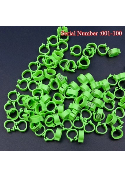 Yeşil Stil Açılış Güvercin Ayak Halkası Sökülebilir Plastik Işaretleme Sayısal Güvercin Ayak Halkası Evcil Hayvan Kuş Malzemeleri Işaretleme Tanımlama Halkası (Yurt Dışından)