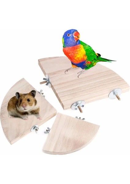 13CM Tarzı 1 Adet Yeni Pet Kuş Papağan Ahşap Platform Standı Raf Oyuncak Hamster Şube Kuş Kafesi Toyzes Için Tünemiş Pet Malzemeleri C42 (Yurt Dışından)