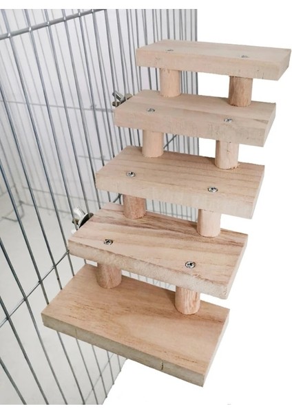 4 Merdiven Stili Hamster Merdiven Oyuncaklar Katmanlar Ahşap Merdiven Kuş Papağan Oyuncak Tırmanma Merdivenleri Pet Oyuncaklar Hediye Pet Kafes Aksesuarları (Yurt Dışından)