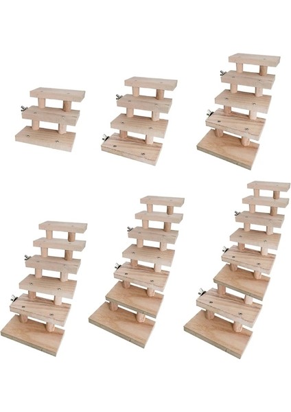 4 Merdiven Stili Hamster Merdiven Oyuncaklar Katmanlar Ahşap Merdiven Kuş Papağan Oyuncak Tırmanma Merdivenleri Pet Oyuncaklar Hediye Pet Kafes Aksesuarları (Yurt Dışından)