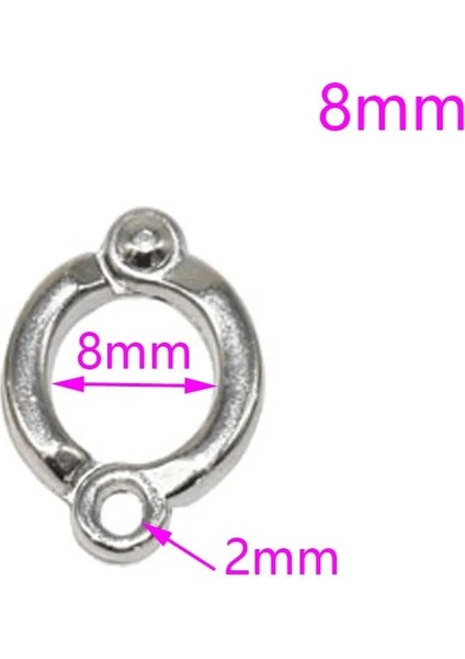 8mm Tarzı L Beden Et Kuş Güvercin Papağan Bacak Halkası Kuş Halkası Açık Uçan Eğitim Etkinliği Açılış Ayak Halkası Aksesuarları Kuş Malzemeleri (Yurt Dışından)