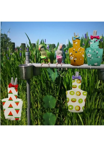 Ananas Tarzı M Beden Papyon ile Kuş Papağan Bezi Sevimli Renkli Meyve Çiçek Uçuş Takım Elbise Küçük Orta Kuşlar Cockatiel Pigeo Için (Yurt Dışından)