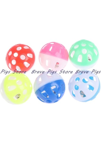 Rastgele Renk Stili 1 Adet 3.8 cm Pet Papağan Oyuncak Kuş Içi Boş Çan Topu Kuşlar Chew Eğlenceli Kafes Oyuncakları (Yurt Dışından)