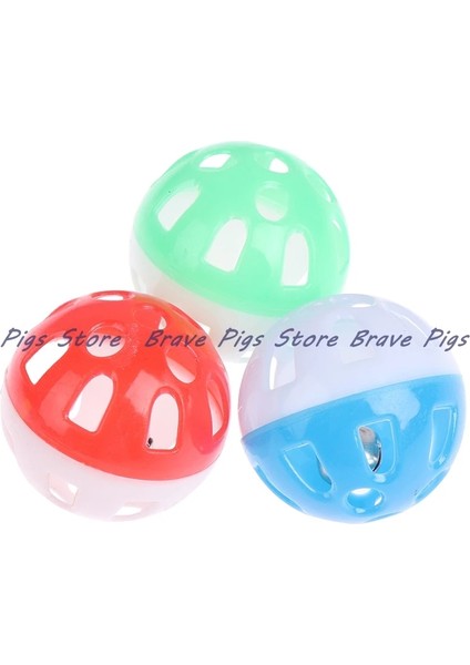 Rastgele Renk Stili 1 Adet 3.8 cm Pet Papağan Oyuncak Kuş Içi Boş Çan Topu Kuşlar Chew Eğlenceli Kafes Oyuncakları (Yurt Dışından)