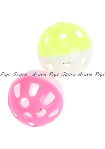 Rastgele Renk Stili 1 Adet 3.8 cm Pet Papağan Oyuncak Kuş Içi Boş Çan Topu Kuşlar Chew Eğlenceli Kafes Oyuncakları (Yurt Dışından)