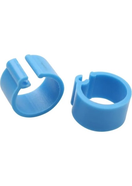 Açık Mavi 100 Adet Tarzı Kuş Güvercin Ayak Halkası On Renk Iç Çap 8mm Hafif Hareket Özgürlüğü Kümes Hayvanları Halkası Kuş Taşıma Kolay Kurulum (Yurt Dışından)