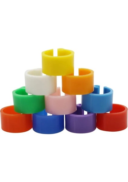 Açık Mavi 100 Adet Tarzı Kuş Güvercin Ayak Halkası On Renk Iç Çap 8mm Hafif Hareket Özgürlüğü Kümes Hayvanları Halkası Kuş Taşıma Kolay Kurulum (Yurt Dışından) fırsatları