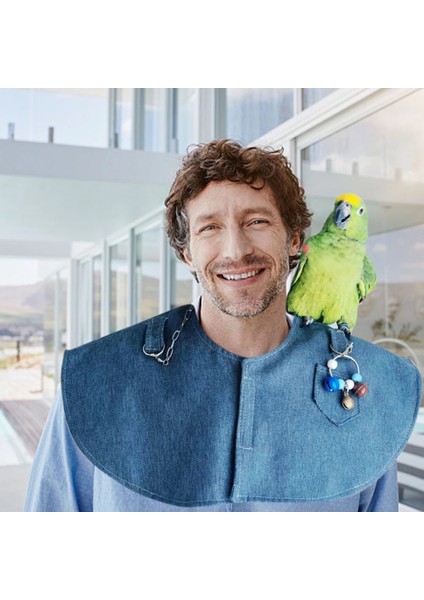 Pet Çizilmez Omuz Koruyucu Asmak Kuş Halhal Oyuncaklar Parakeets Macaws Için Çok Fonksiyonlu Pet Bezi Kuş Eğitim Şal (Yurt Dışından) modelleri