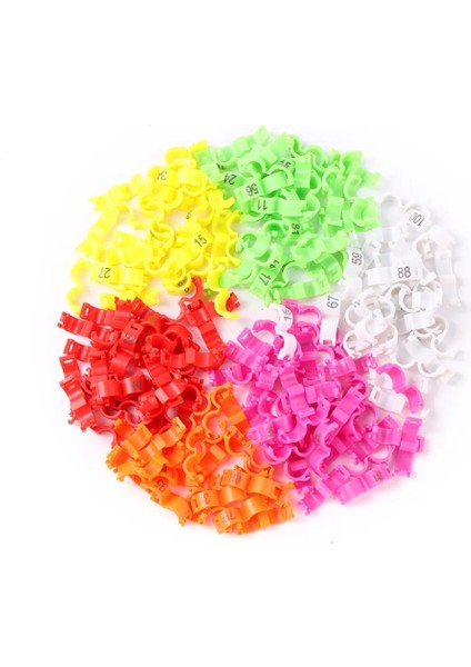 Pembe Tarzı 4mm Güvercin Papağan Bacak Halkaları Kanarya Klips Halkası Kuş Papağan Bacak Halkaları Küçük Kuş Ayak Halkaları Iç Çap Adet Adet (Yurt Dışından)