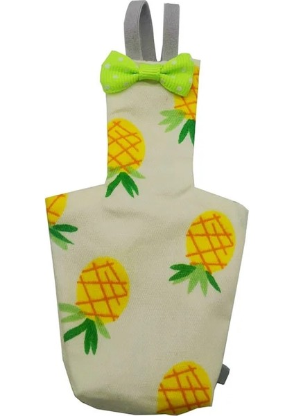 Ananas Tarzı S Beden Papağan Bezi Renkli Meyve Çiçekleri Papağan Uçuş Takım Elbise Evcil Hayvan Kuş Bezi Kurşun Knot Yıkanabilir Kuş Malzemeleri (Yurt Dışından)