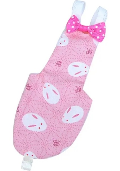 Pembe Tavşan Stili Xs Beden Kuş Papağan Bezi Papağan Güvercinler Orta Büyük Pet Kuşlar Uçuş Takım Elbise (Yurt Dışından)
