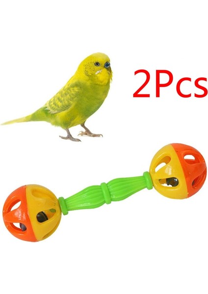 2 Adet Kuş Papağan Oyuncak Çıngırak Kuşlar Eğlenceli Etkileşimli Papağan Kuş Kafesi Oyuncak Pet Kuş Malzemeleri Eğitim Aksesuarları (Yurt Dışından)