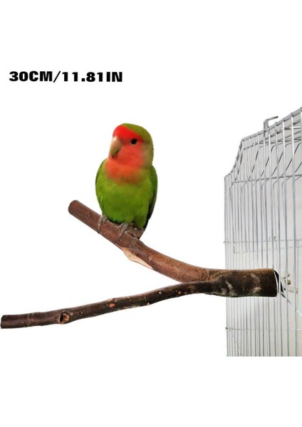 30CM Tarzı Et Papağan Kuş Standı Levrek Doğal Ahşap Kütük Kuş Ayakta Çubuk Papağan Bite Pençe Taşlama Oyuncak Kuş Kafesi Aksesuarları (Yurt Dışından)