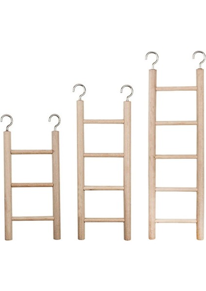 Bir Stil Kanat Ahşap Tırmanma Merdiveni Kuş Merdivenleri Papağan Oyuncakları Scratcher Hamster Oyuncak El Sanatları Kuş Kafesi Asılı Dekorasyon Malzemeleri (Yurt Dışından) fırsatları