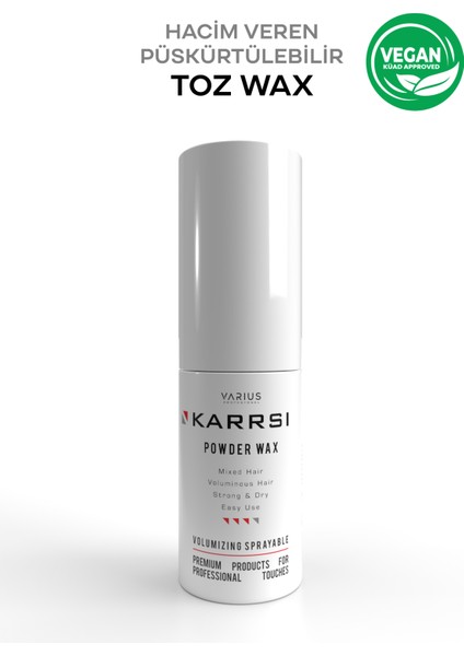 Karrsıı Saç Şekillendirici Toz-Pudra Wax 30 ml Krepe Tozu Powder Cloud