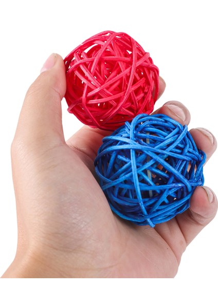 Rastgele Stil Pet Kuş Oyuncakları Çiğneme Oyuncakları Kuş Rattan Topu Oyuncak Papağan Muhabbet Kuşu Muhabbet Kuşu Papağanı Çiğneme Oyuncakları Papağan Kafesleri Oyuncak (Yurt Dışından) indirimleri