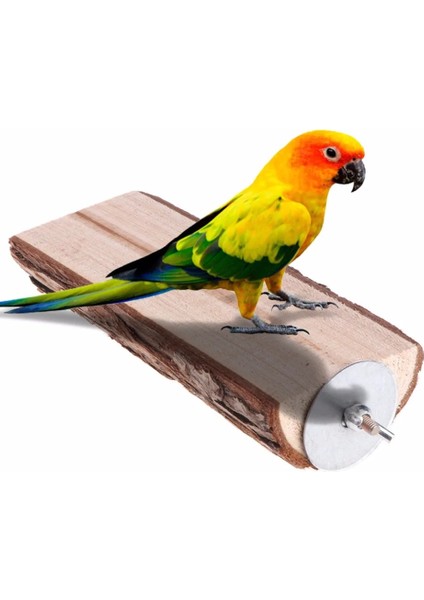 6X6X2.8CM Tarzı Papağan Kuş Levrek Oyuncak Ahşap Stand Tutucu Platformu Sincap Lla Hamster Raf Kafesi Oyuncak Aksesuarları Kuşlar Malzemeleri C42 (Yurt Dışından)