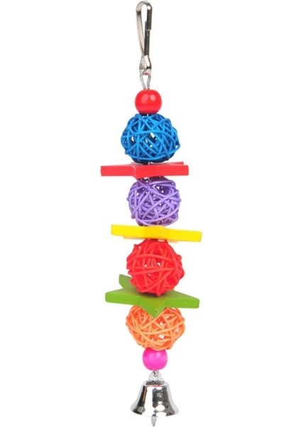 No.2 Tarzı 1 Adet Papağan Çiğnemek Rattan Oyuncaklar Kuş Parakeet Bite Molar Oyuncaklar Rattan Top Boncuk Çan Dize El Dokuma Kuş Oyuncaklar Pet Aksesuarları (Yurt Dışından)