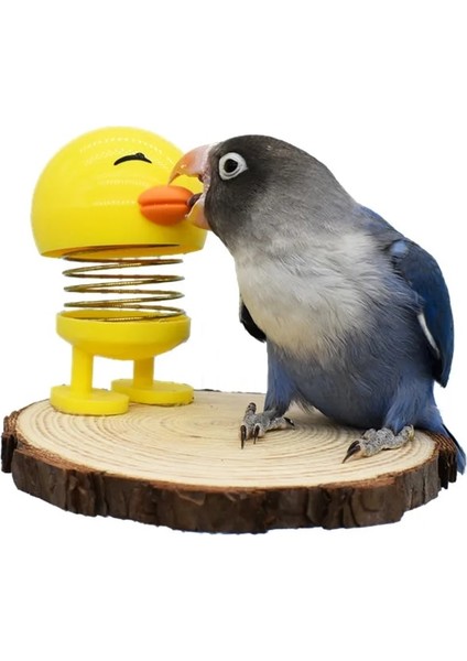 Sarı Ördek Tarzı 2021 Yeni Komik Papağan Oyuncaklar Standı Hareketli Kuş Kafesi Platformu Stres Rahatlatmak Kuş Oyuncaklar Malzemeleri Tüneyen Sopa Kuş Standı Lovebird (Yurt Dışından)