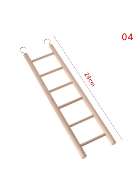 4-28CM Stili Yazın Kuşlar Oyuncak Ahşap Merdivenler Salıncak Scratcher Levrek Tırmanma Merdiveni Kuş Kafesi Hamster Papağan Oyuncakları Asılı Pet Malzemeleri (Yurt Dışından)
