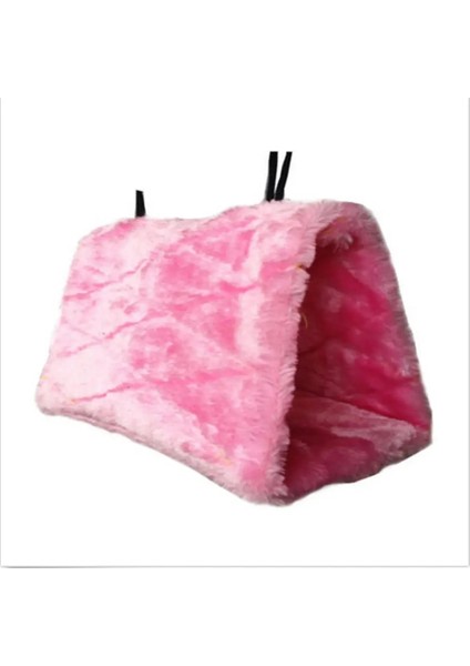 Pembe Tarzı Yumuşak Peluş Snuggle Asılı Mağara Papağan Salıncak Oyuncak Kafes Hamak Pet Kuş Ranza (Yurt Dışından)