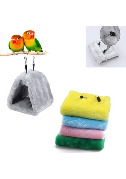 Pembe Tarzı Yumuşak Peluş Snuggle Asılı Mağara Papağan Salıncak Oyuncak Kafes Hamak Pet Kuş Ranza (Yurt Dışından)