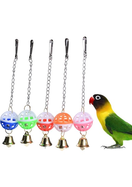 1 Adet Tarzı Renkli Kuş Salıncak Oyuncaklar Çan ile Asılı Oyuncak Kuş Papağan Oyuncak Muhabbet Kuşları Için Conures Küçük Parakeet Kafesleri Dekor (Yurt Dışından)