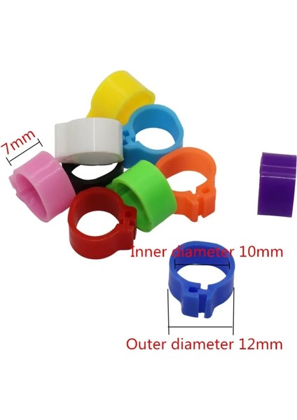 Sarı Stil Iç Çapı Küçük Kuş Plastik Klips Halkası Güvercin Rengi Ayak Halkası 10 Renk Güvercin Bıldırcın Yavrusu Kuş Malzemeleri (Yurt Dışından) modelleri