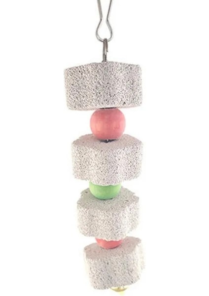 D Stili Papağanlar Kuş Oyuncakları ve Kuş Aksesuarları Pet Oyuncak Salıncak Standı Muhabbet Kuşu Parakeet Kafesi Renkli Boncuk Bells Salıncak Oyuncakları Çiğnemek (Yurt Dışından)