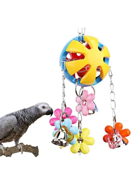D Stili Papağanlar Kuş Oyuncakları ve Kuş Aksesuarları Pet Oyuncak Salıncak Standı Muhabbet Kuşu Parakeet Kafesi Renkli Boncuk Bells Salıncak Oyuncakları Çiğnemek (Yurt Dışından) fiyatları