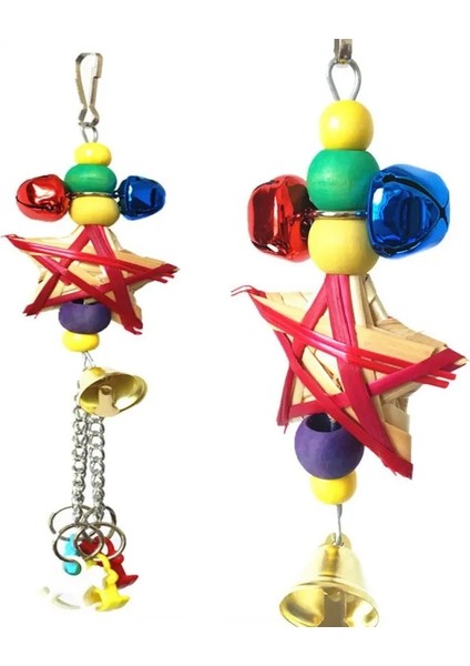 D Stili Papağanlar Kuş Oyuncakları ve Kuş Aksesuarları Pet Oyuncak Salıncak Standı Muhabbet Kuşu Parakeet Kafesi Renkli Boncuk Bells Salıncak Oyuncakları Çiğnemek (Yurt Dışından) modelleri