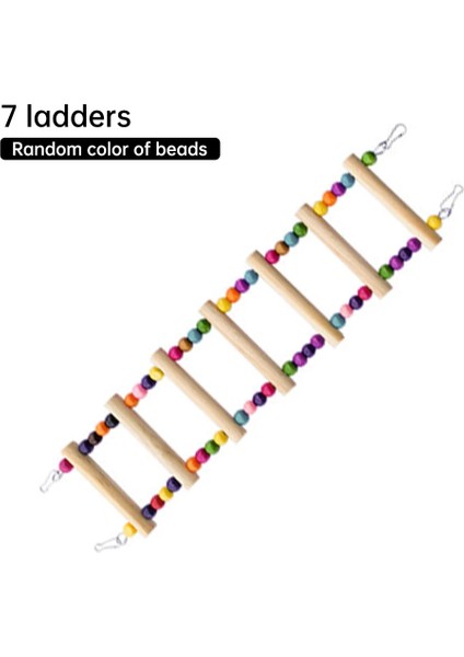 41CM Tarzı Kuş Kafesleri Net Kuş Oyuncak Evcil Papağanlar Merdivenler Tırmanma Oyuncak Doğal Ahşap ile Asılı Toplar Papağan Oyuncakları Parakeets Için Cockatiels (Yurt Dışından)