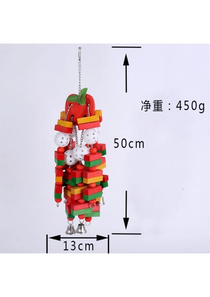 Shanhua Shop B2 Stili Kuş Çiğneme Oyuncak Papağan Kafesi Bite Oyuncak Pet Malzemeleri Kakadular Için Afrika Gri Amerika Papağanları Büyük Kuş Papağan Oyuncak Doğal Ahşap Bloklar (Yurt Dışından)