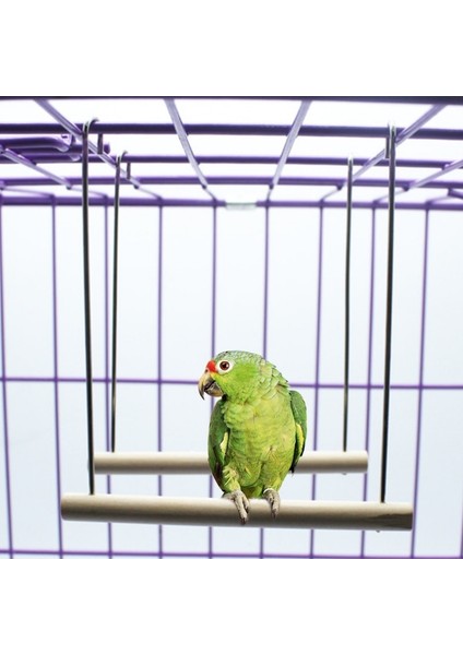 L Tarzı Pet Kuş Papağan Parakeet Köprüsü Papağan Ahşap Hamak Salıncak Standı Asılı Oyuncaklar Dro (Yurt Dışından) fırsatları