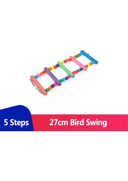 27CM Tarzı Papağanlar Için Kuş Oyuncak Kuş Kafesi Aksesuarları Salıncak Ahşap Papağan Oyuncakları Kuşlar Aksesuarları Papağanlar Için Levrek Oyunları Agaporni (Yurt Dışından)