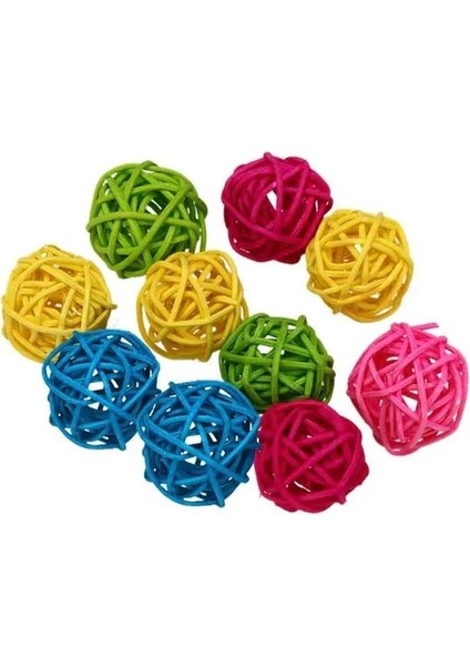 5 Adet Rastgele Stil Pet Kuş Oyuncakları Çiğneme Oyuncakları Rattan Topu Oyuncak Papağan Muhabbet Kuşu Muhabbet Kuşu Papağan Papağan Kafeslerini Oynarken Çiğneme (Yurt Dışından)